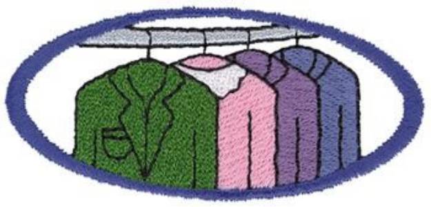 Picture of Dry Cleaner Logo Machine Embroidery Design