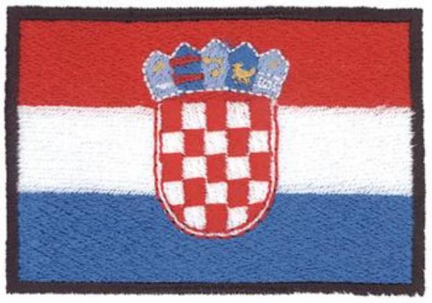 Picture of Croatia Flag Machine Embroidery Design