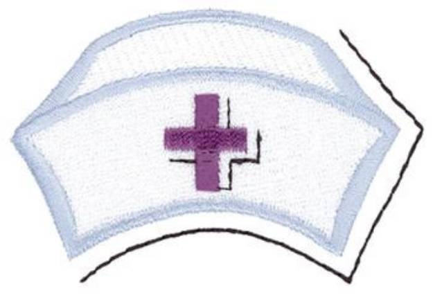 Picture of Nurse Hat Outline Machine Embroidery Design