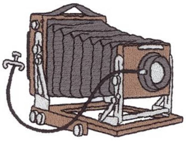 Picture of Old Fashioned Camera Machine Embroidery Design