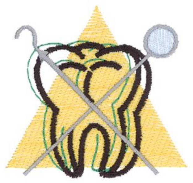 Picture of Dental Tools & Tooth Machine Embroidery Design