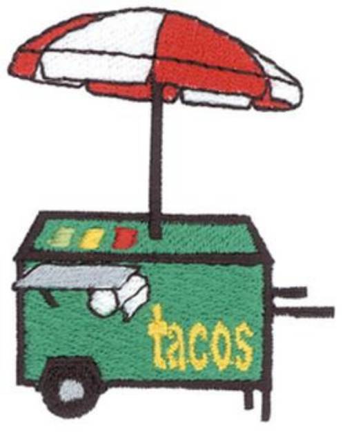 Picture of Taco Stand Machine Embroidery Design