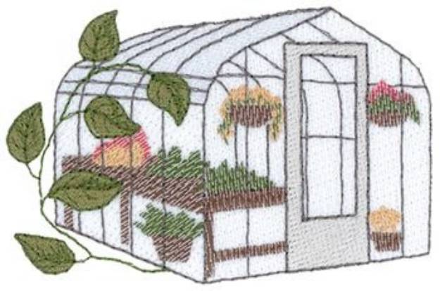 Picture of Greenhouse Machine Embroidery Design