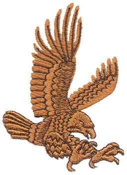 Landing Eagle Machine Embroidery Design