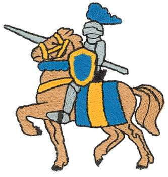 Knight On Horse Machine Embroidery Design