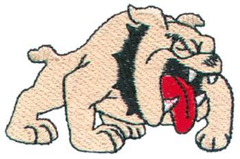 Bulldog  Mascot Machine Embroidery Design