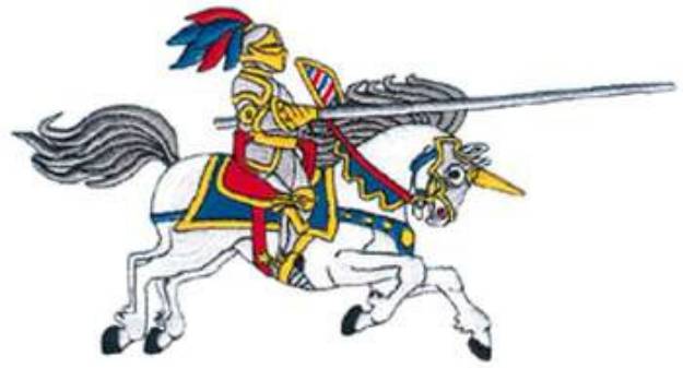 Picture of Knight On Horse Machine Embroidery Design