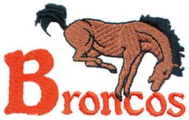 Picture of Broncos Mascot Machine Embroidery Design