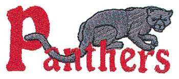 Panthers Mascot Machine Embroidery Design
