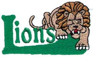 Picture of Lions Mascot Machine Embroidery Design