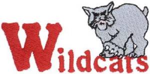 Picture of Wildcats Mascot Machine Embroidery Design
