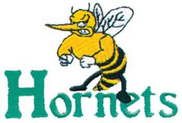 Picture of Hornets Mascots Machine Embroidery Design
