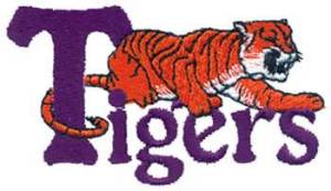 Picture of Tigers Mascot Machine Embroidery Design