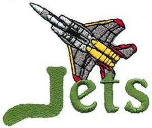 Picture of Jets Mascot Machine Embroidery Design