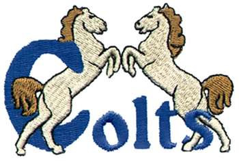 Colts Mascodt Machine Embroidery Design