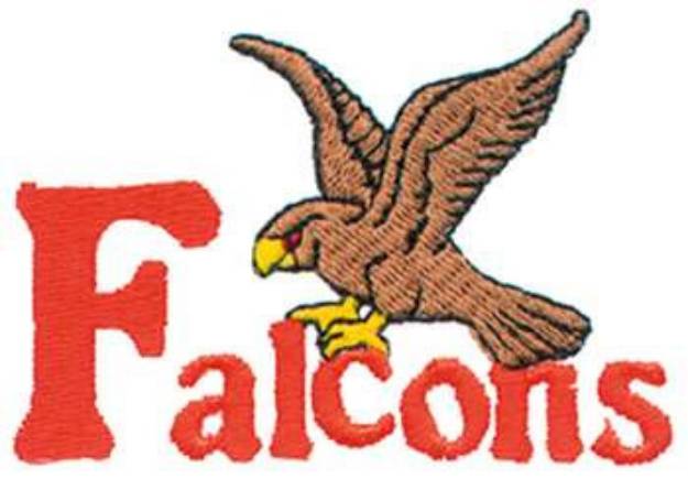 Picture of Falcons Mascot Machine Embroidery Design