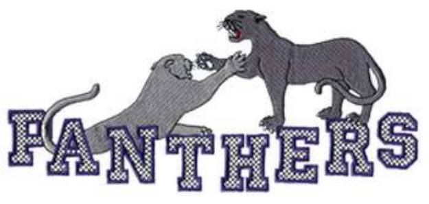 Picture of Panthers Mascot Machine Embroidery Design