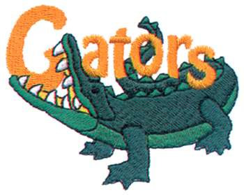 Gators Mascot Machine Embroidery Design