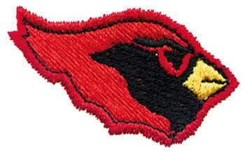 Cardinal Head Machine Embroidery Design