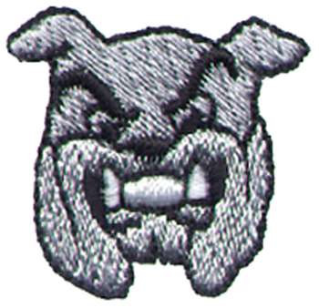 Bulldog Head Machine Embroidery Design