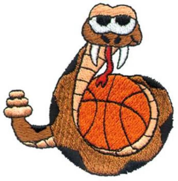 Picture of Rattler Basketball Machine Embroidery Design