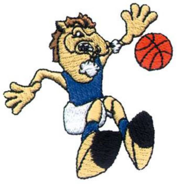 Picture of Mustangs Basketball Machine Embroidery Design