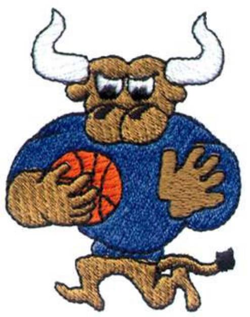 Picture of Basketball Bull Machine Embroidery Design