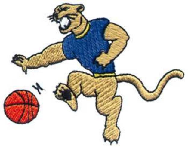 Picture of Basketball Cougars Machine Embroidery Design
