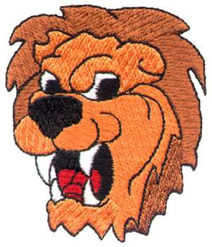 Lion Mascot Machine Embroidery Design