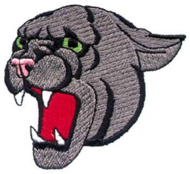 Picture of Panther Head Mascot Machine Embroidery Design