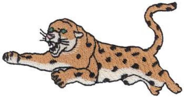 Picture of Pouncing Leopard Machine Embroidery Design
