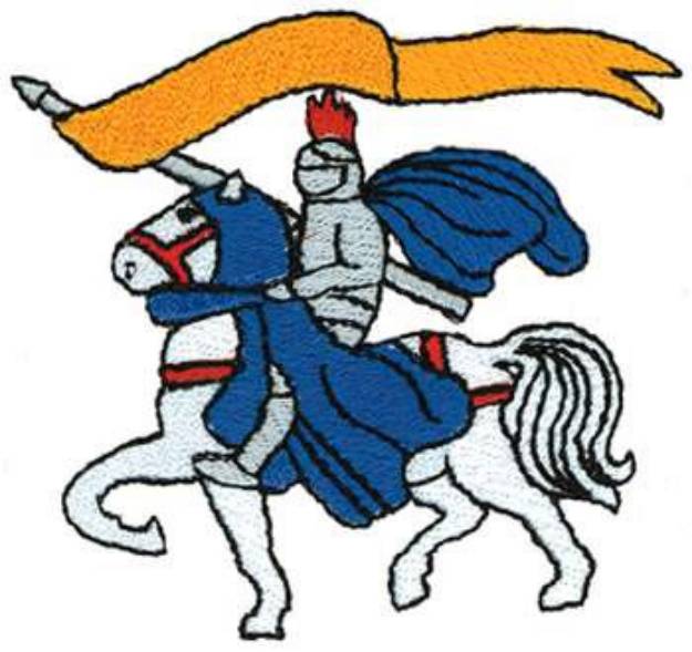 Picture of Knight & Banner Machine Embroidery Design