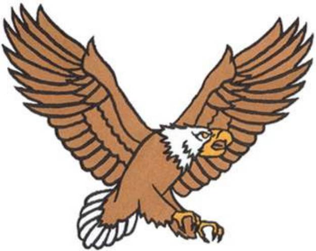 Picture of Landing Eagle Machine Embroidery Design
