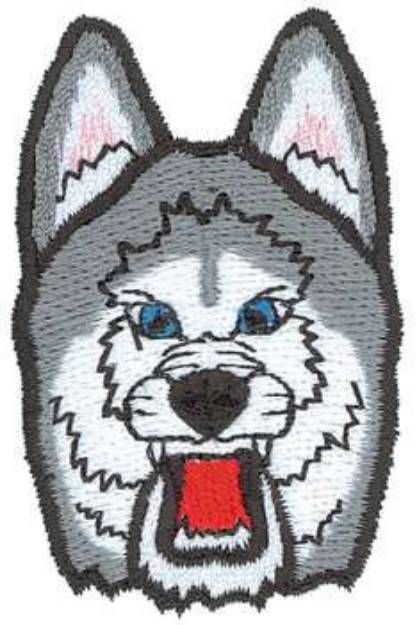 Picture of Growling Husky Machine Embroidery Design