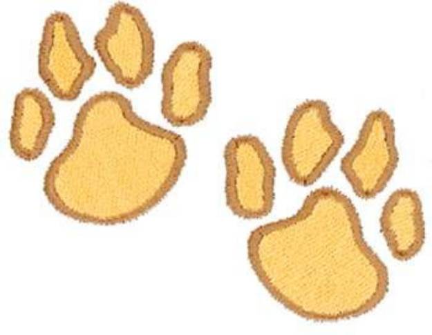 Picture of Animal Pawprints Machine Embroidery Design