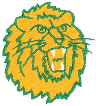 Lion Head Machine Embroidery Design