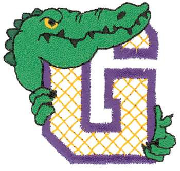 Gator G Machine Embroidery Design