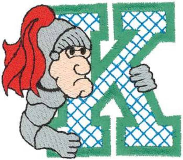 Picture of Knight K Machine Embroidery Design