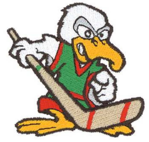 Picture of Hockey Duck Machine Embroidery Design