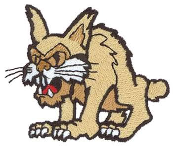 Bobcat Mascot Machine Embroidery Design