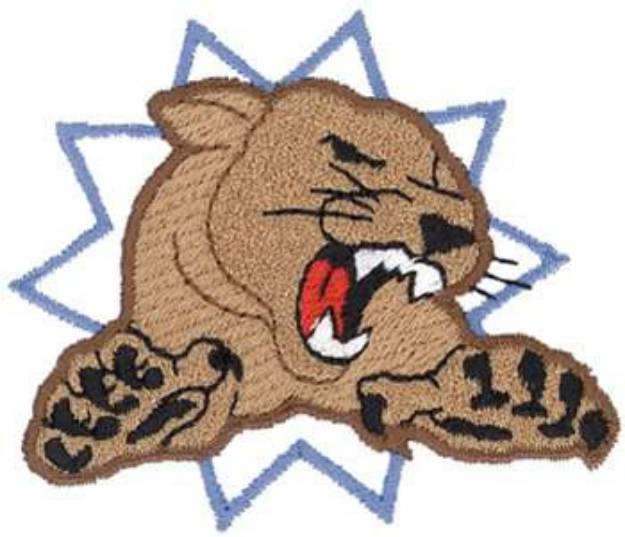 Picture of Cougar Mascot Machine Embroidery Design