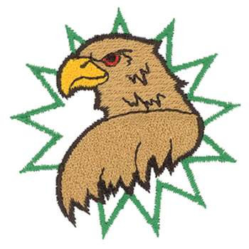 Falcon Mascot Machine Embroidery Design