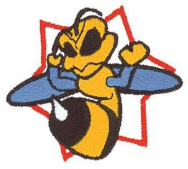 Picture of Hornets Mascot Machine Embroidery Design