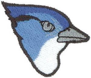 Picture of Blue Jay Head Machine Embroidery Design