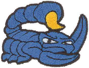 Scorpion Mascot Machine Embroidery Design