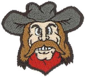 Picture of Cowboy Head Machine Embroidery Design