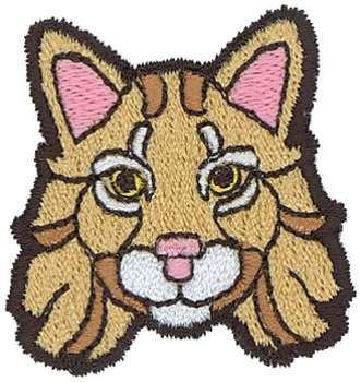 Bobcat Head Machine Embroidery Design
