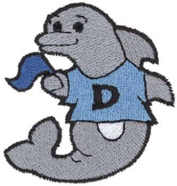 Picture of Dolphin D Machine Embroidery Design