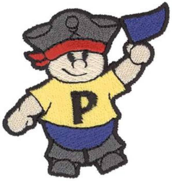 Picture of Pirate P Machine Embroidery Design