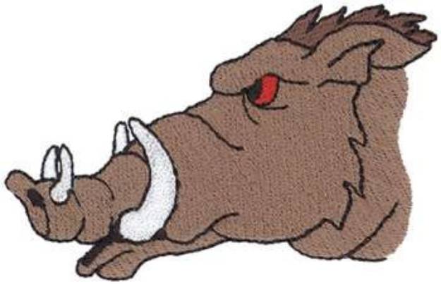 Picture of Hog Head Machine Embroidery Design